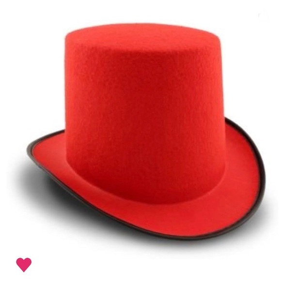 Halloween Costume Adults (Red Top Hat Black Trim) **Final Price** - Picture 2 of 7